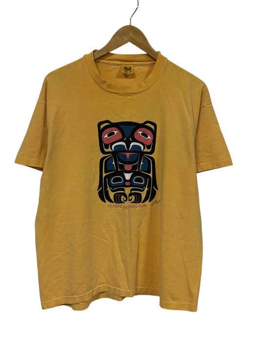 Vintage 90's Olympic National Park Nature Graphic Tee Size XL