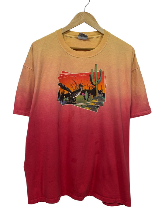 Vintage Arizona Sonora Desert Museum Nature Gradient Graphic Tee Size XL