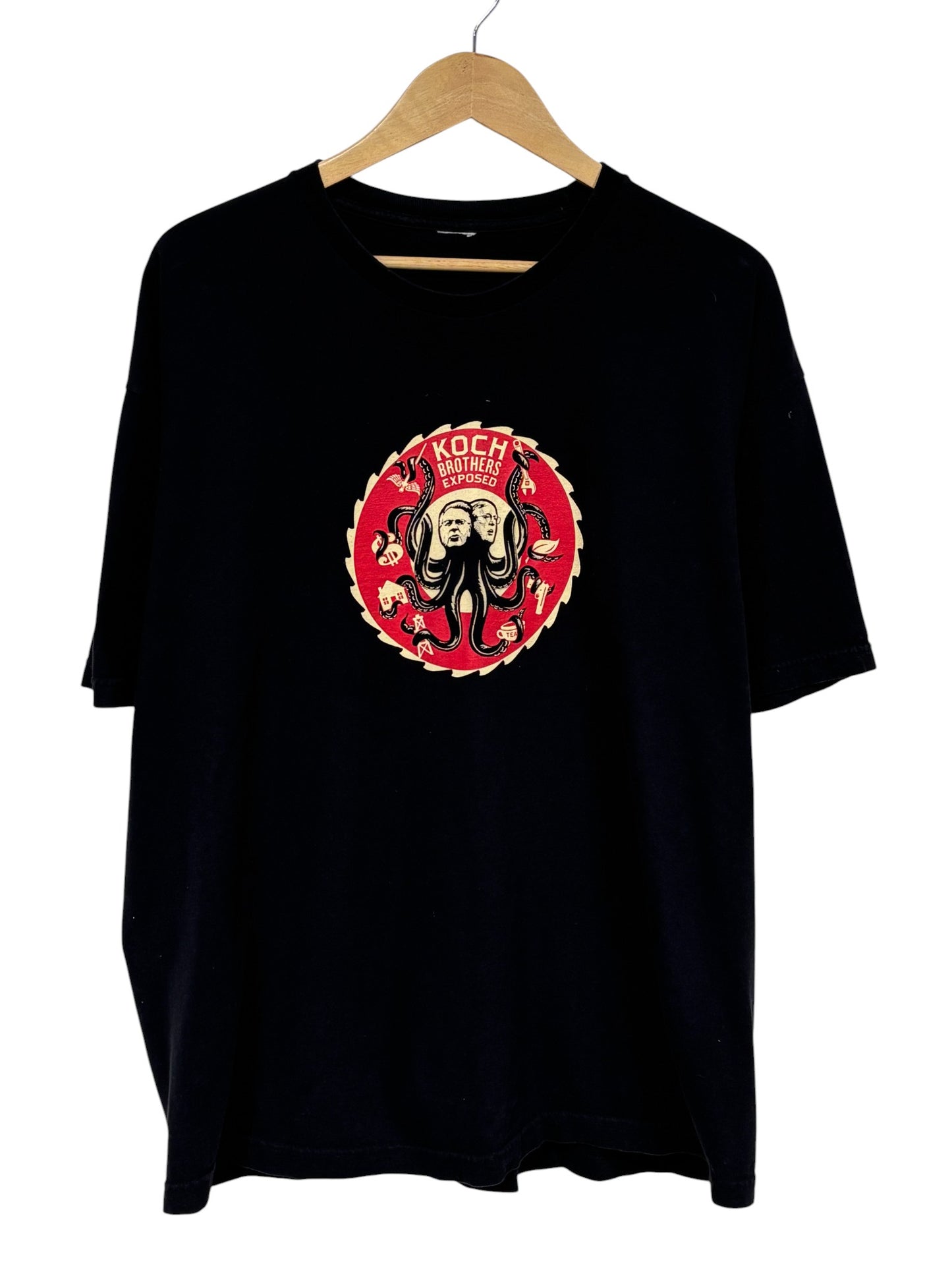 Vintage Y2K Koch Brothers Exposed Producer Documentary Promo Tee Size XL