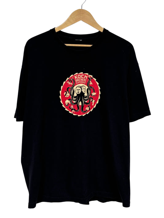 Vintage Y2K Koch Brothers Exposed Producer Documentary Promo Tee Size XL