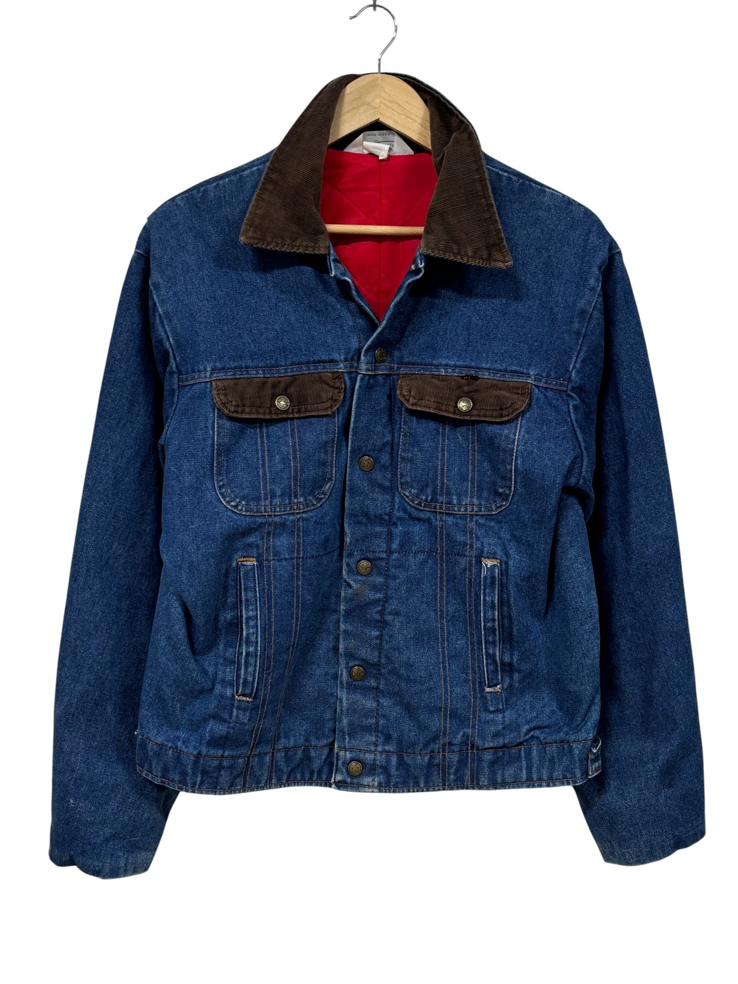 Vintage Key Imperial Denim Button Up Trucker Jacket Size Large