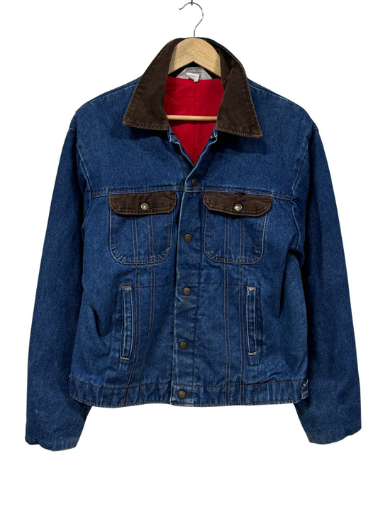 Vintage Key Imperial Denim Button Up Trucker Jacket Size Large