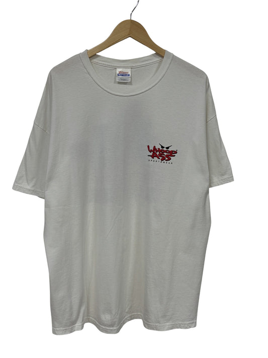 Vintage 90's Whoop Ass Sportswear Village Idiot Graphic Tee Size XXL