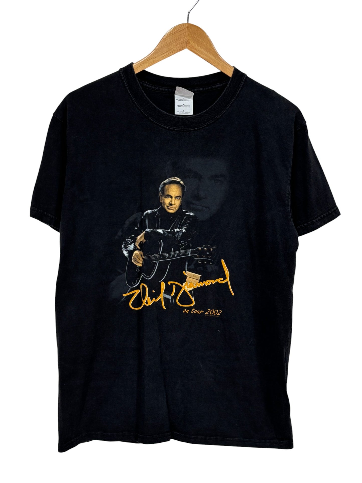 Vintage 2002 Neil Diamond On Tour Band Graphic Tee Size Medium