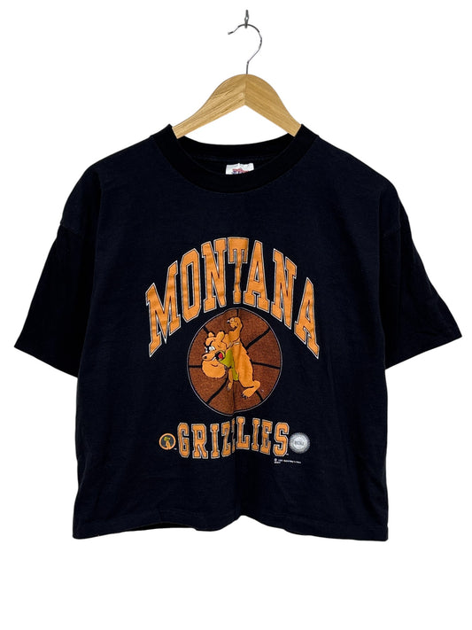 Vintage 90's Women's Montana Grizzlies Basketball Cropped Tee Size Large
