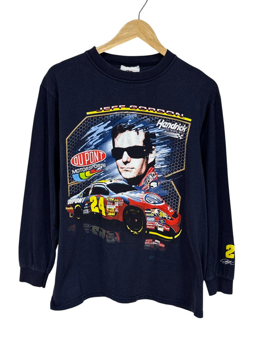 Vintage Jeff Gordon Du Pont Racing NASCAR Long Sleeve Shirt Size Medium
