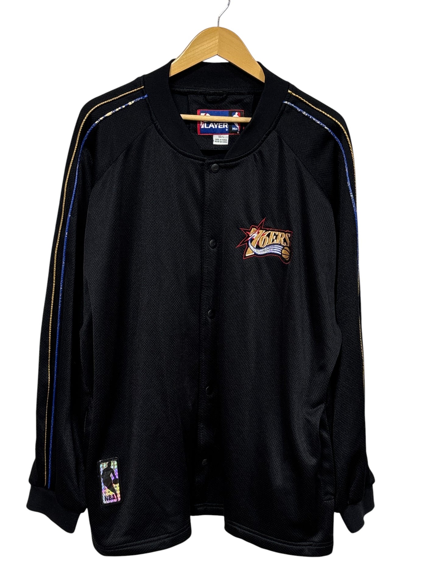 Vintage 90's Pro Player Philadelphia 76ers Warm Up Shooting Shirt Size Large
