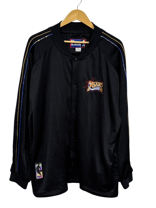 Vintage 90's Pro Player Philadelphia 76ers Warm Up Shooting Shirt Size Large