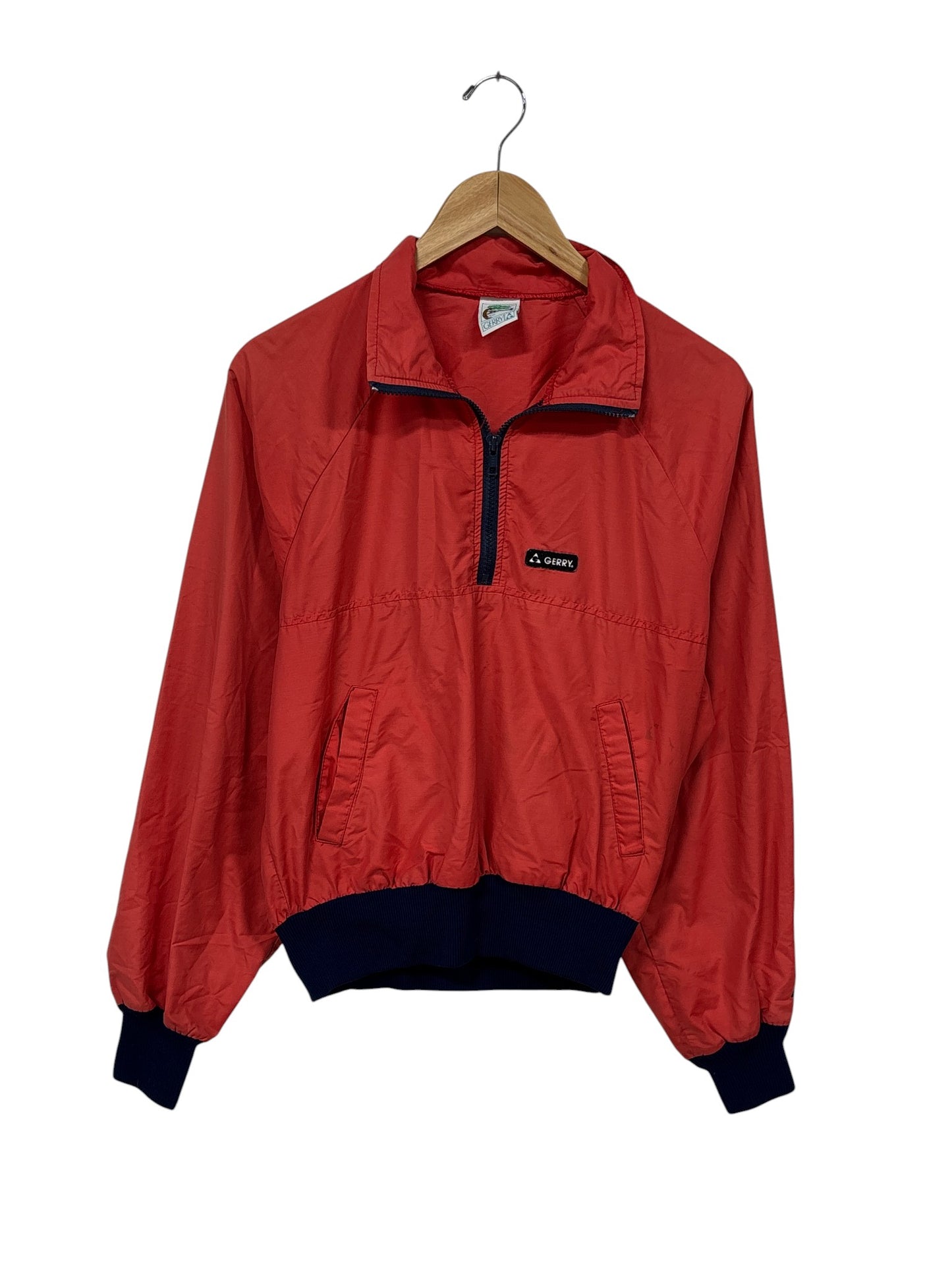 Vintage 90's Gerry Half Zip Red Windbreaker Jacket Size Small