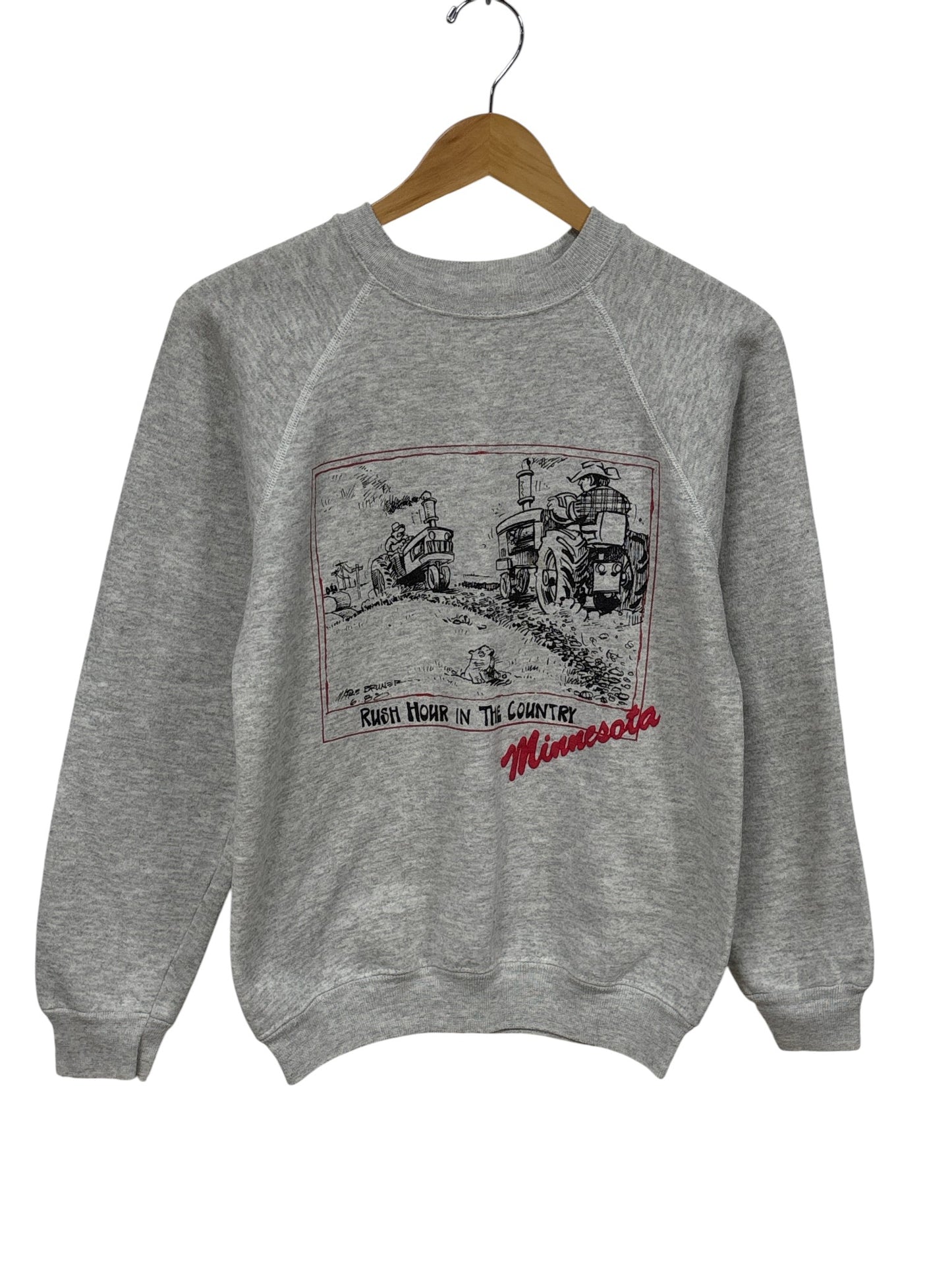 Vintage 90's Rush Hour in the Country Cartoon Funny Sweater Size Medium