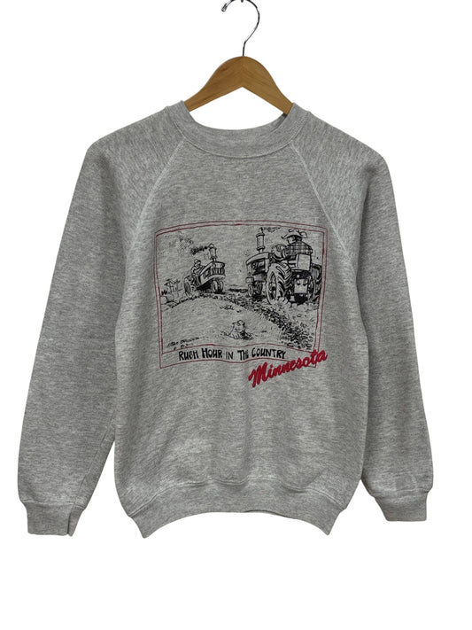 Vintage 90's Rush Hour in the Country Cartoon Funny Sweater Size Medium