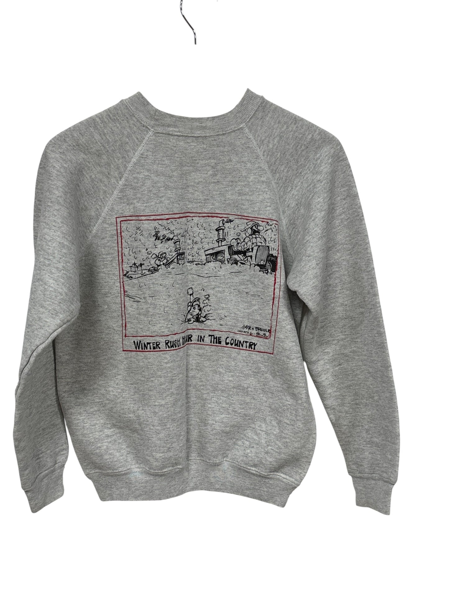 Vintage 90's Rush Hour in the Country Cartoon Funny Sweater Size Medium