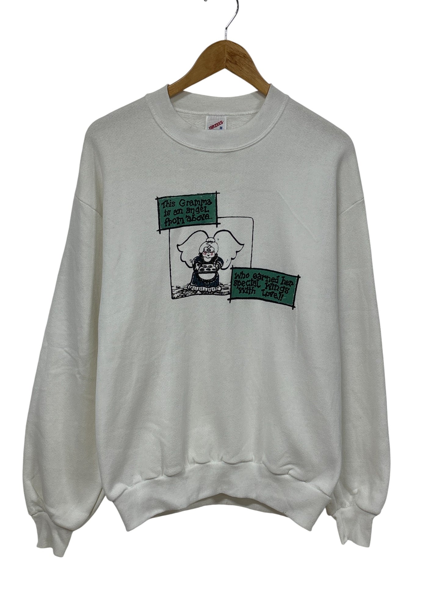 Vintage 90's Gramma Angel from Above Graphic Sweater Size Medium