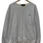 Vintage Polo Ralph Lauren White Small Pony Crewneck Sweater Size Large