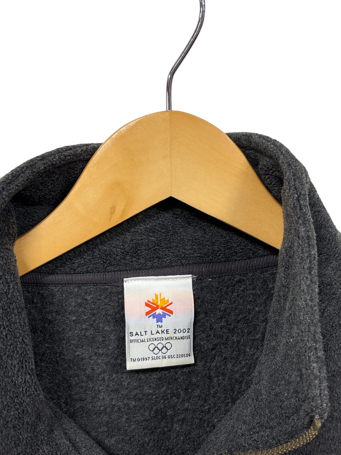 Vintage 2002 Salt Lake City Winter Olympics Quarter Zip Sweater Size Small