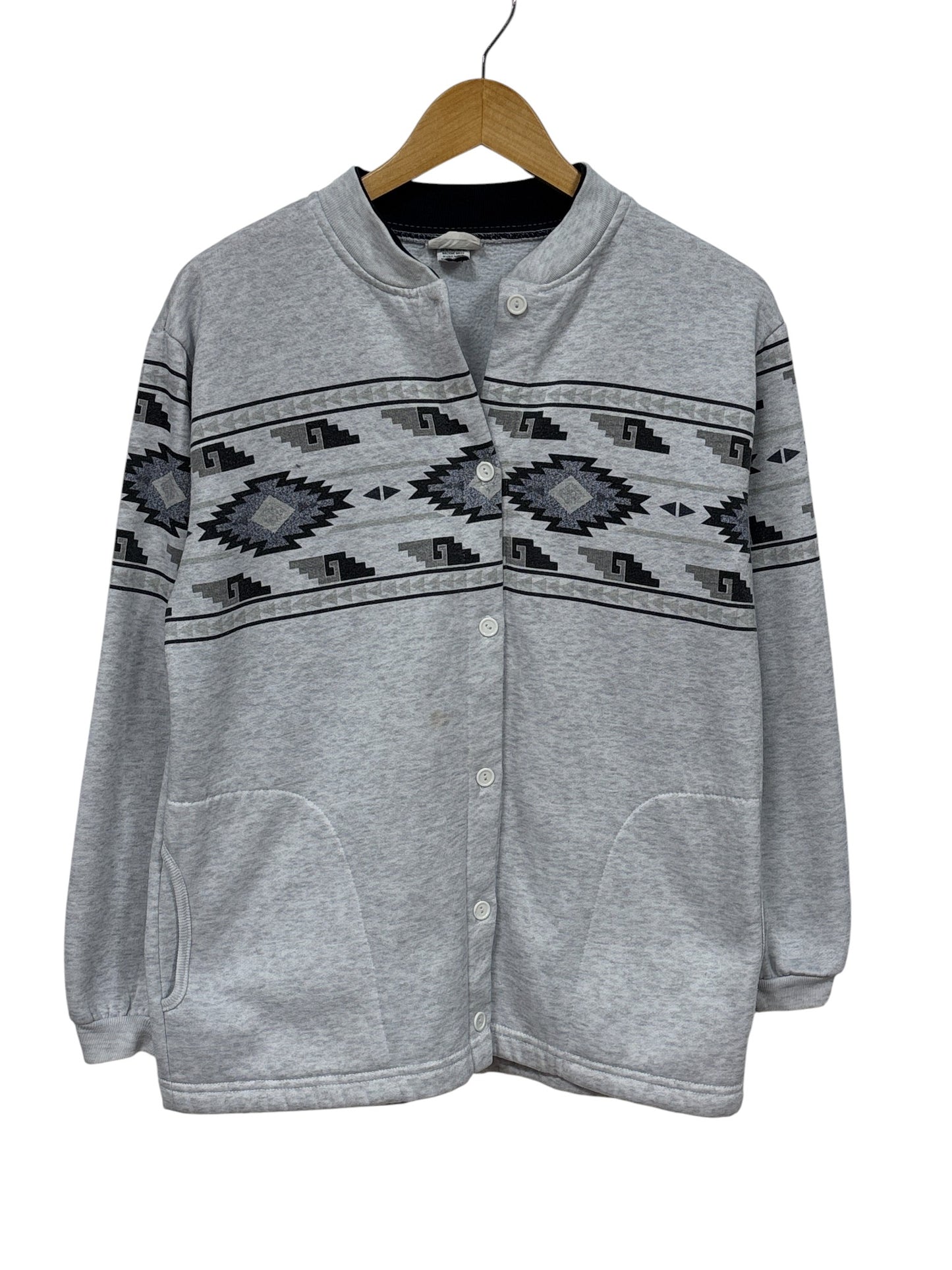 Vintage 90's Aztec Print Button Up Sweater Size Small