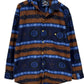 Vintage 90's Santana Aztec Print Fleece Button Up Shirt Size Large