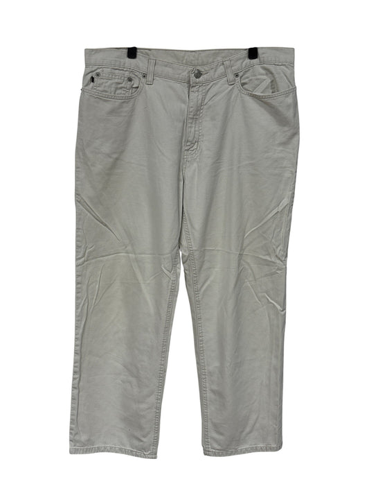 Vintage Women's Polo Ralph Lauren White Denim Jeans Size 35x26