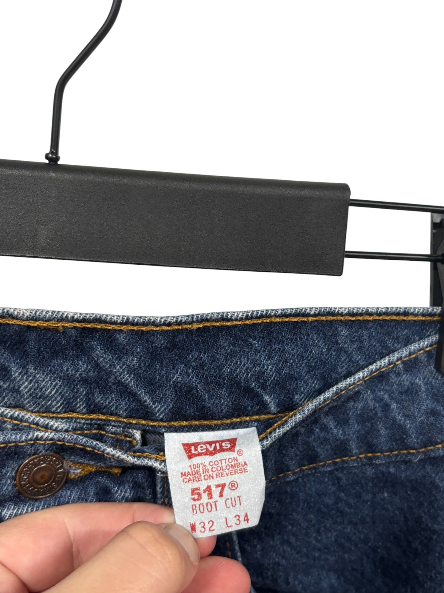 Vintage 90's Levi's 517 Boot Cut Denim Jeans Size 32x34