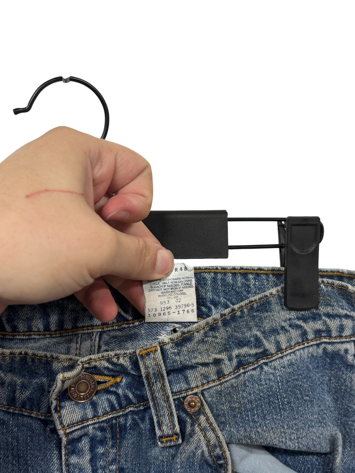 Vintage 90's Levi's 965 Women's Wide Leg Denim Jeans Size 28x31