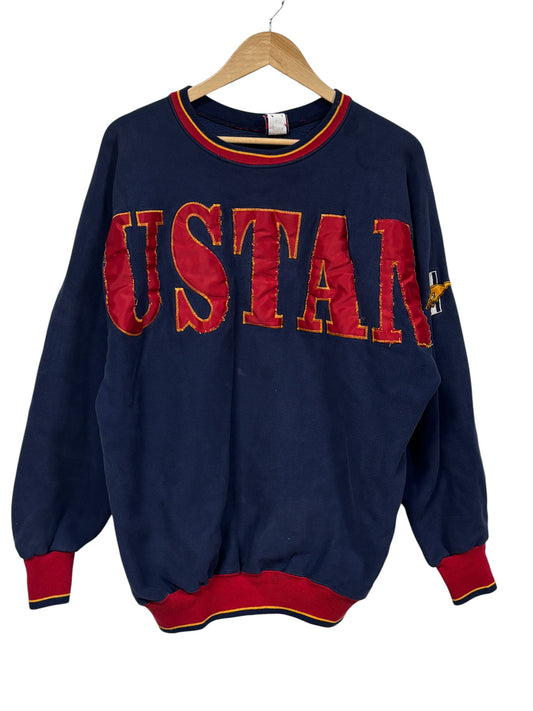 Vintage 90's Ford Mustang Spellout Missing Letters Sweater Size XXL