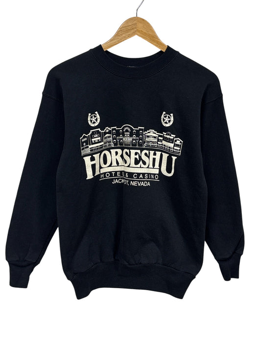 Vintage 90's Horseshu Hotel Casino Jackpot Nevada Sweater Size Small