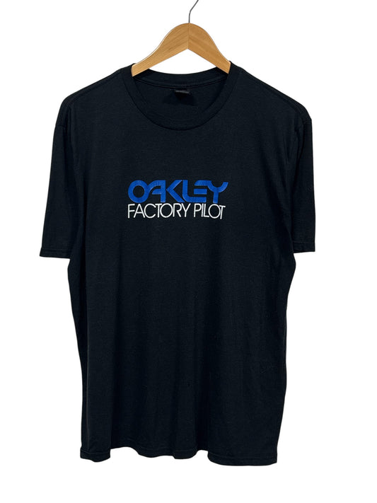 Vintage Y2K Oakley Factory Pilot Motocross Racing Tee Size Large
