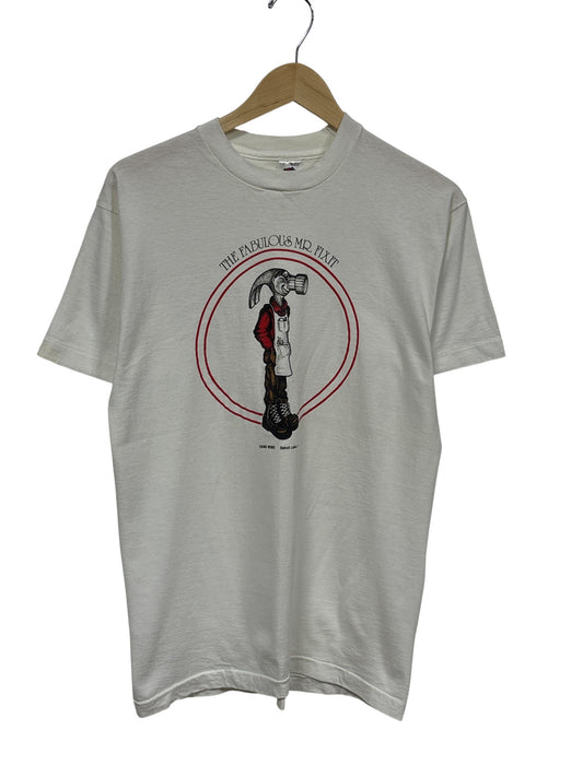 Vintage 90's Fabulous Mr Fix It Hardware Store Graphic Tee Size Large