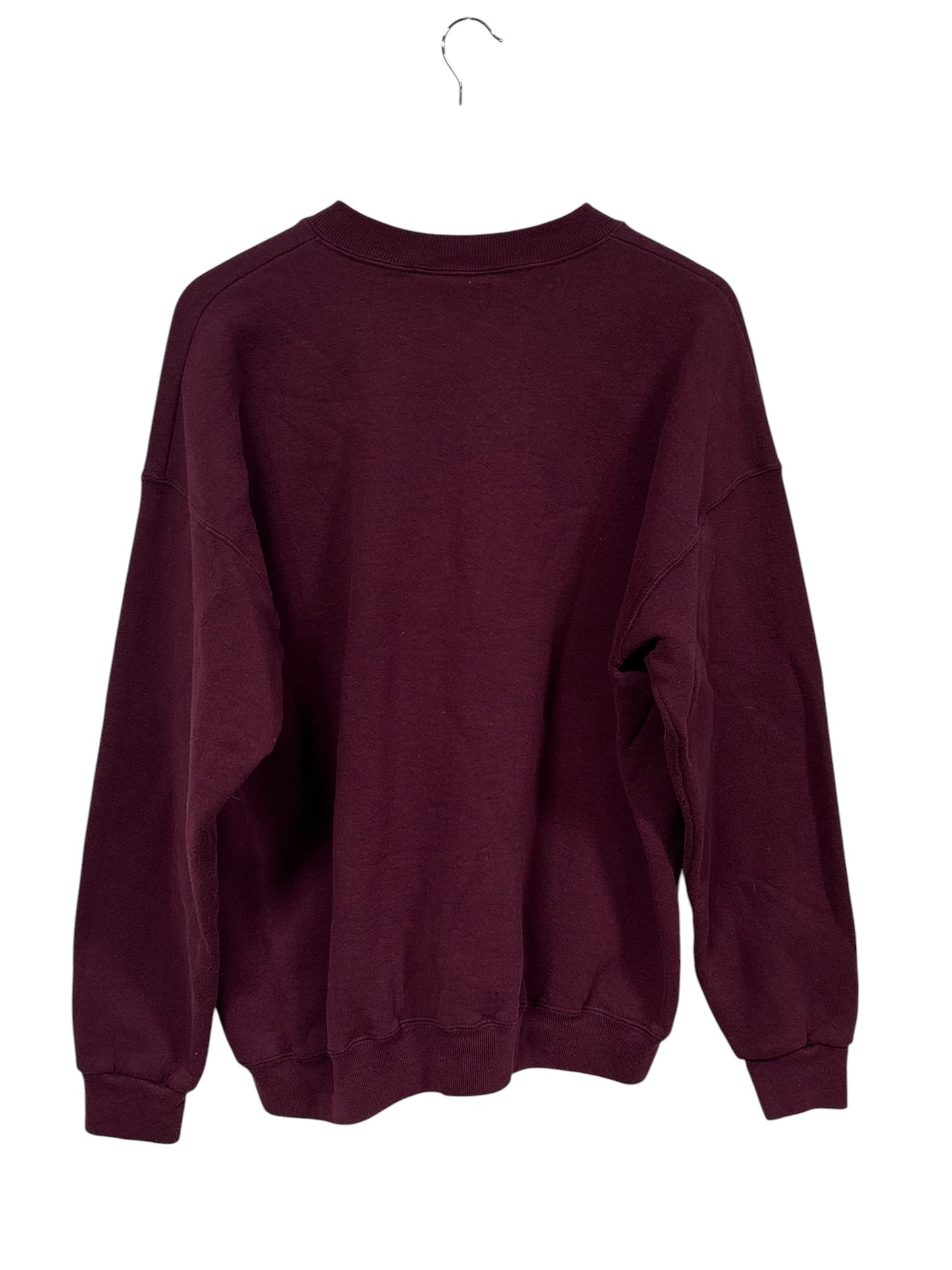 Vintage 90's Lee Heavyweight Maroon Blank Crewneck Sweater Size XXL