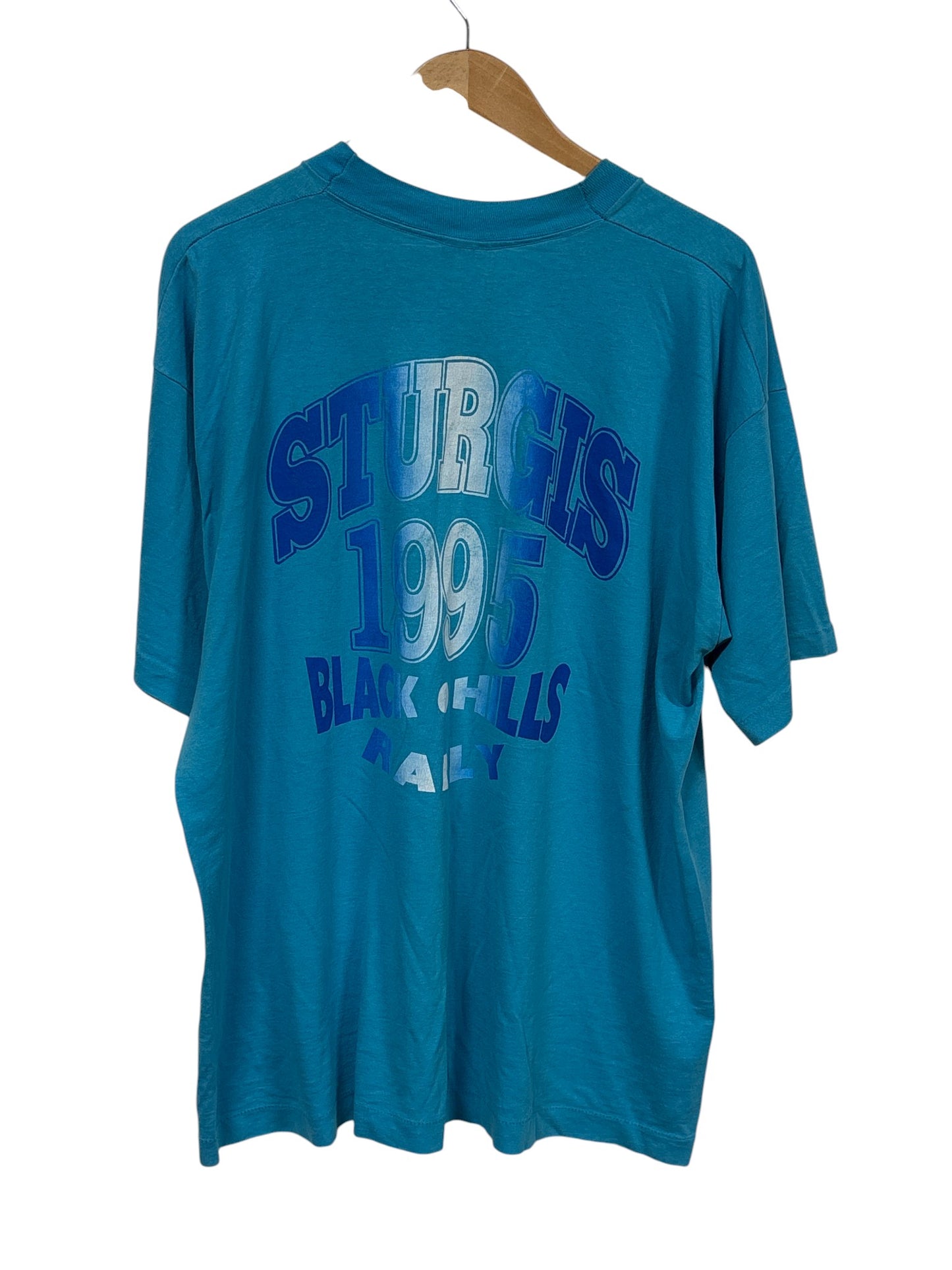 Vintage 1995 Sturgis Black Hills Rally Harley Davidson Biker Tee Size XL