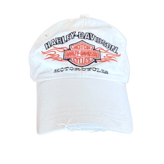 Harley Davidson Motorcycles Distressed Biker Hat