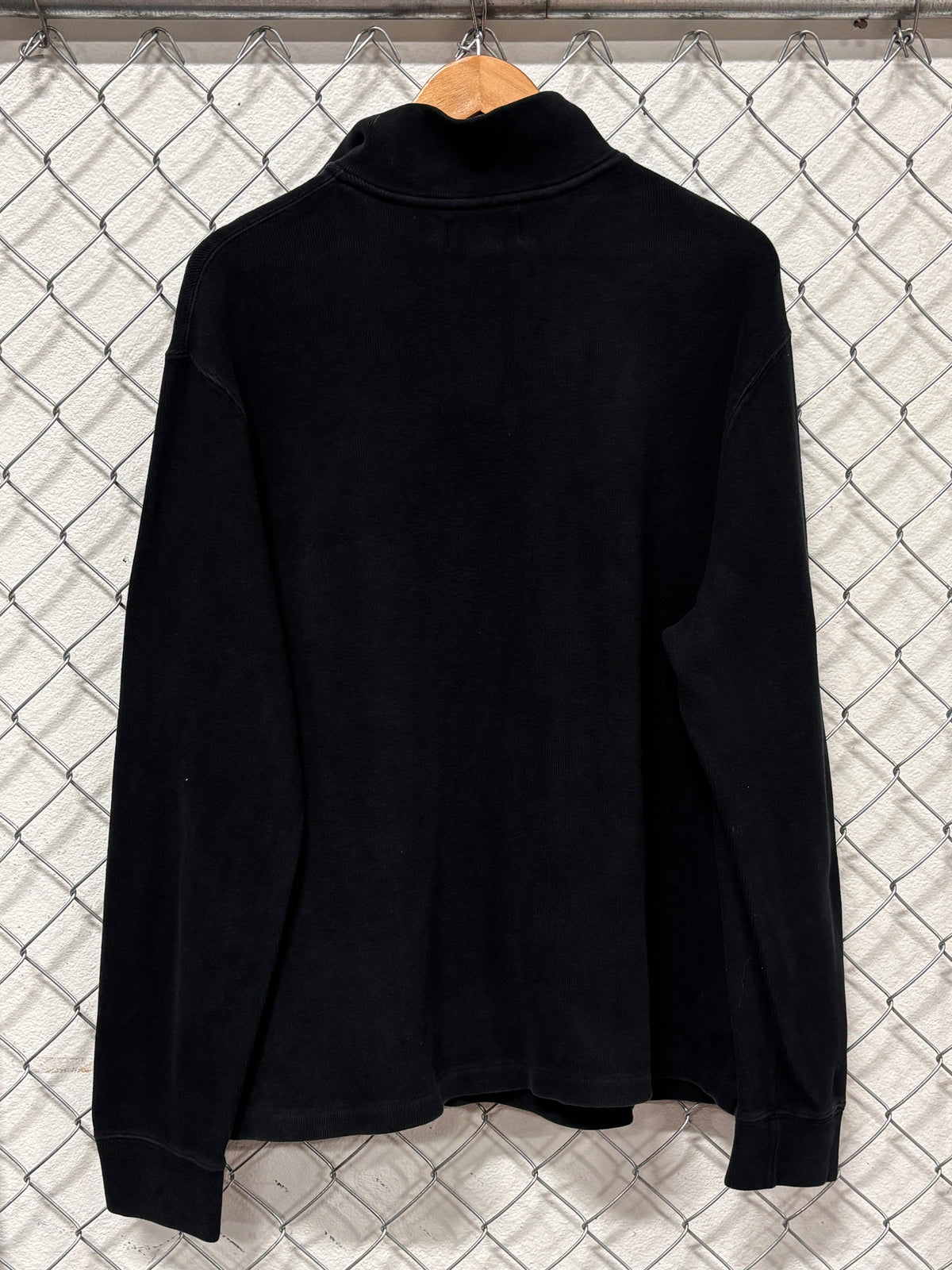 Vintage Polo Ralph Lauren Black Quarter Zip Sweater Size XL