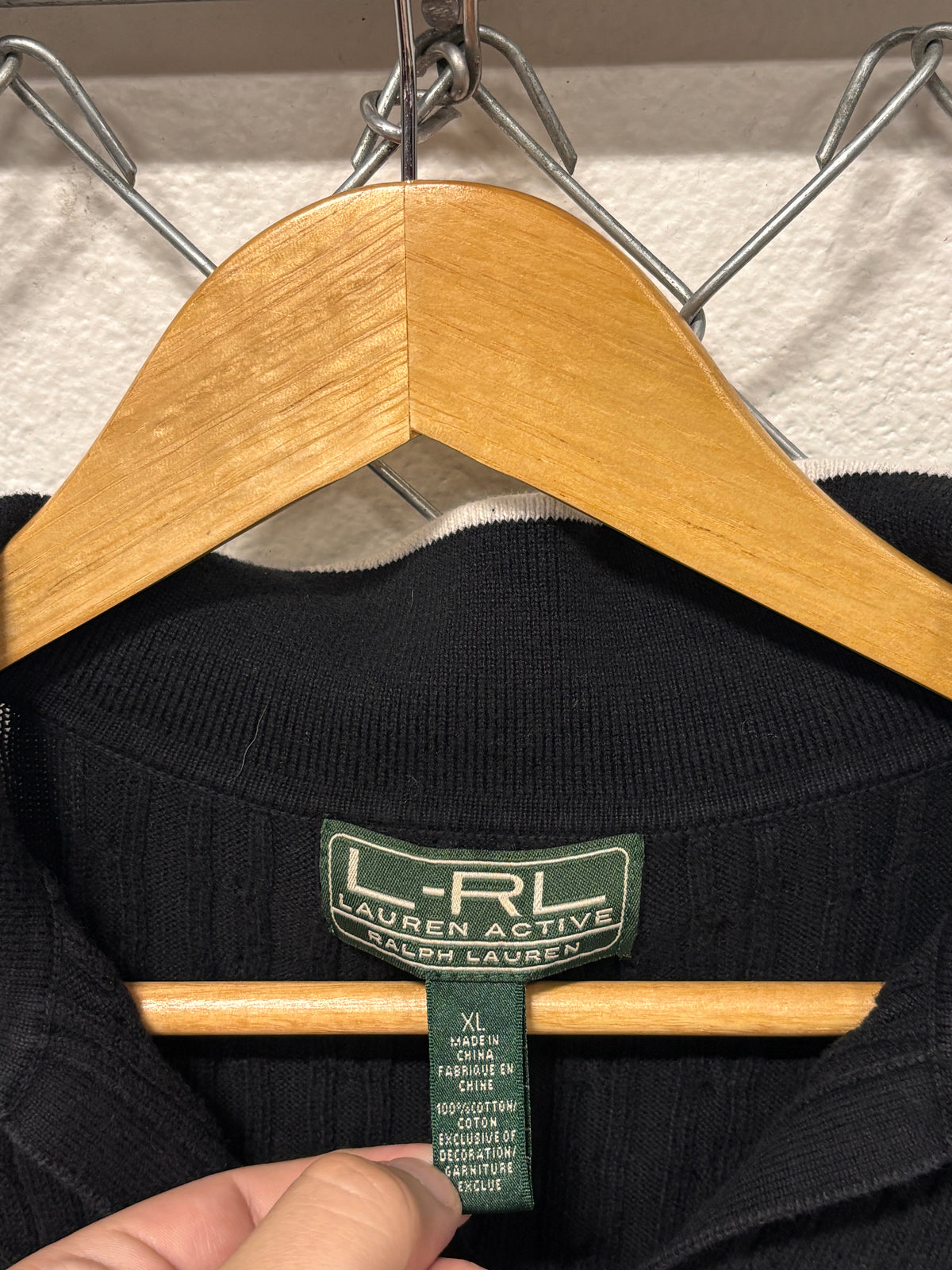 Vintage LRL Ralph Lauren Women's Crest Logo Sweater Size XL