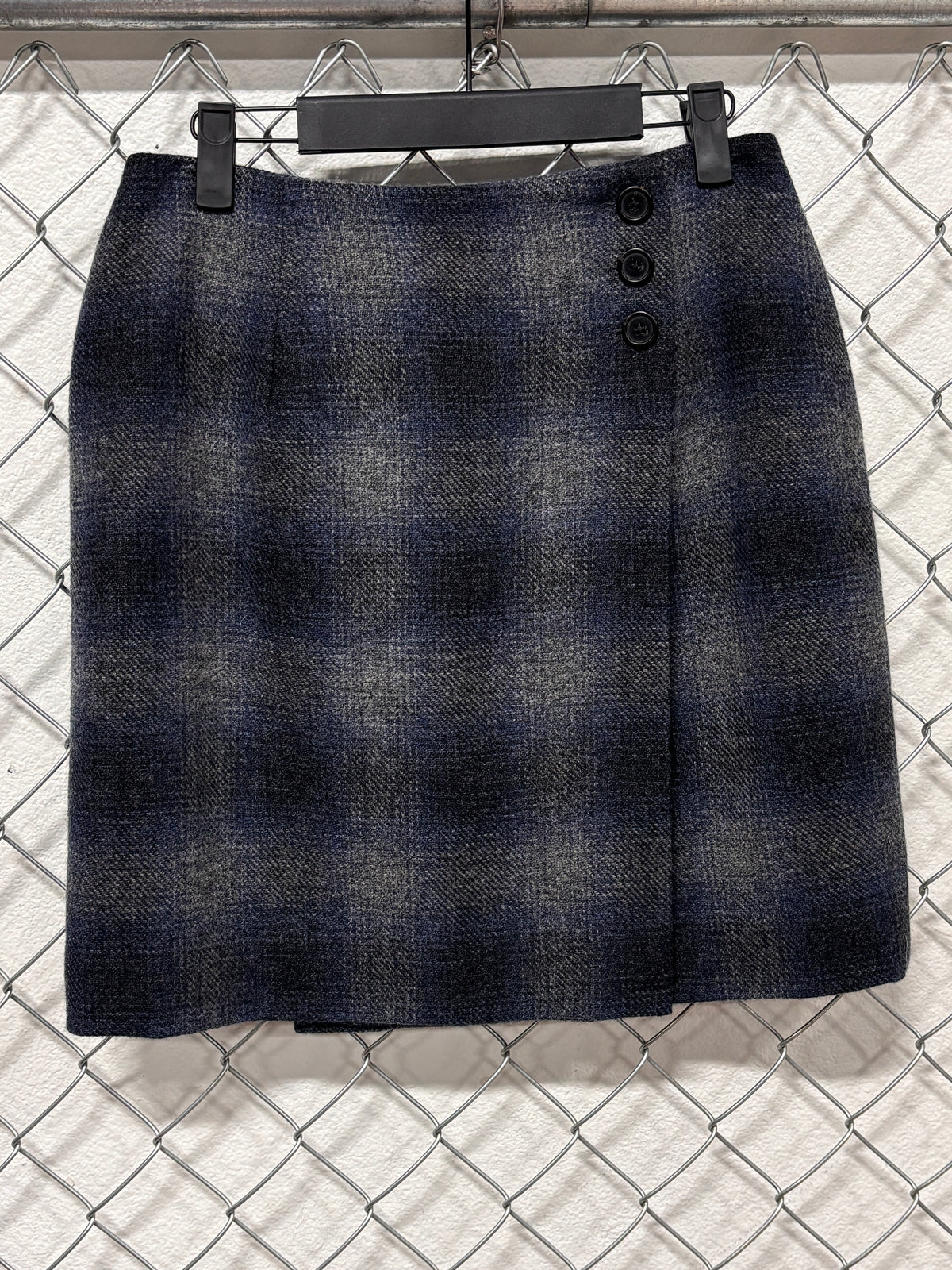 Vintage LRL Ralph Lauren Women's Lambswool Plaid Skirt Size 8