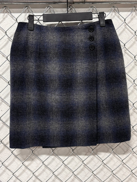 Vintage LRL Ralph Lauren Women's Lambswool Plaid Skirt Size 8