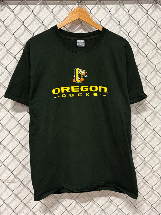 Y2K Oregon Ducks Collegiate Mascot Graphic Tee Size Large