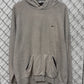 Y2K Nike Grey Small Brown Swoosh Hoodie Size XL
