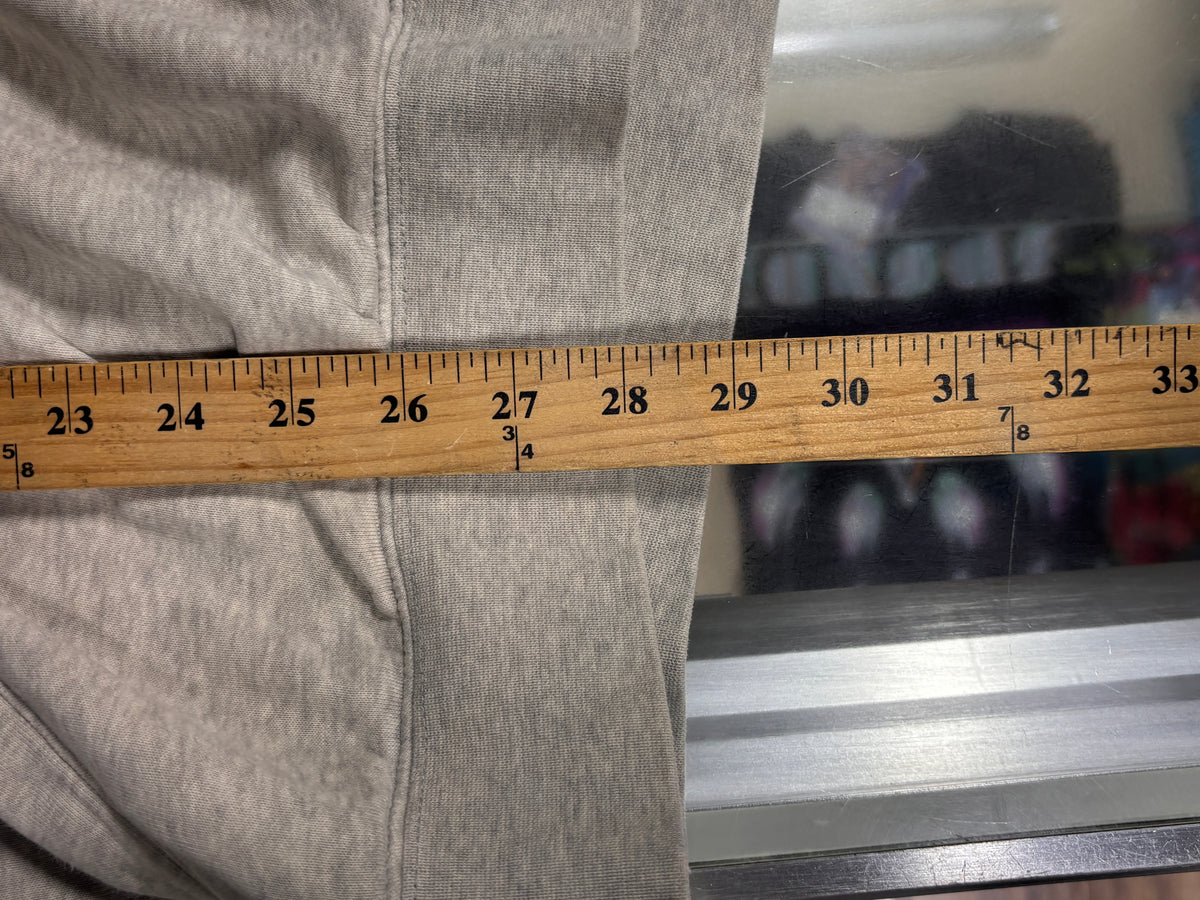 Y2K Nike Grey Small Brown Swoosh Hoodie Size XL