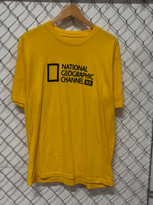 Vintage National Geographic Channel TV Promo Tee Size Large