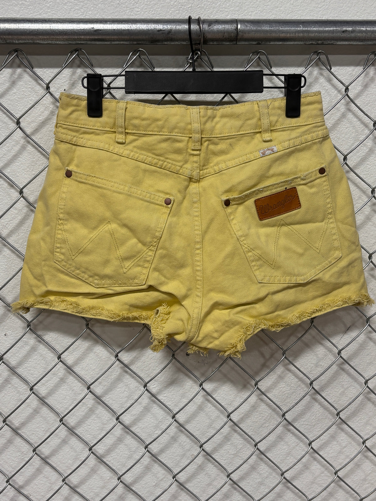 Wrangler x Billabong Women's Yellow Short Denim Shorts Size 26