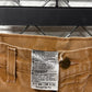 Vintage Carhartt Flannel Lined Brown Carpenter Dungaree Pants Size 27x32