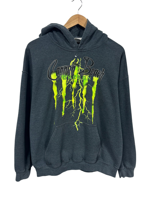 Vintage Y2K Monster Energy Cannon Beach Oregon Hoodie Size Large