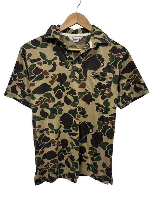 Vintage 90's Walls Outdoor Camo Polo Shirt Size Medium