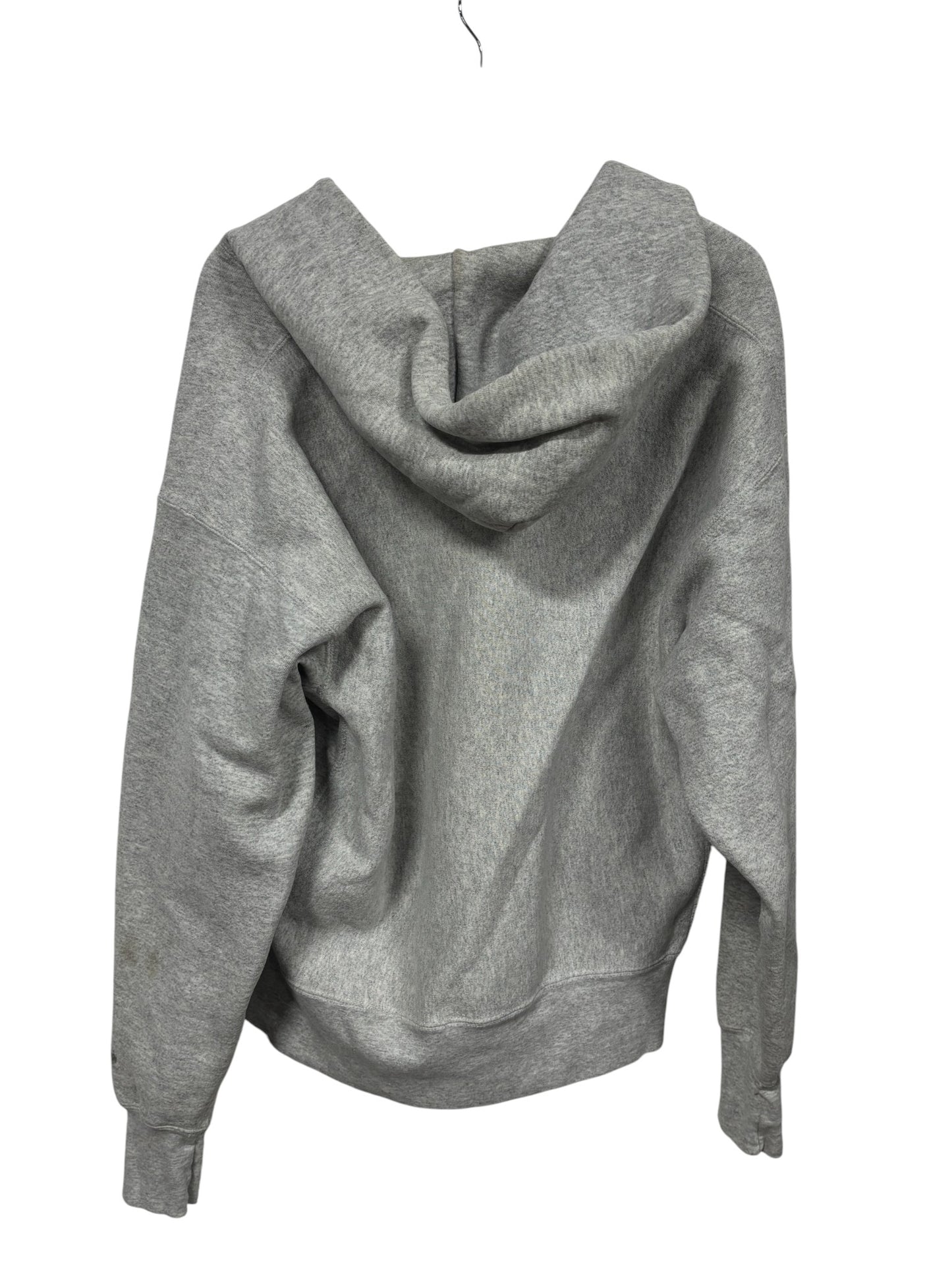 Vintage 90's Grey Thrashed Embroidered Hoodie Size XL