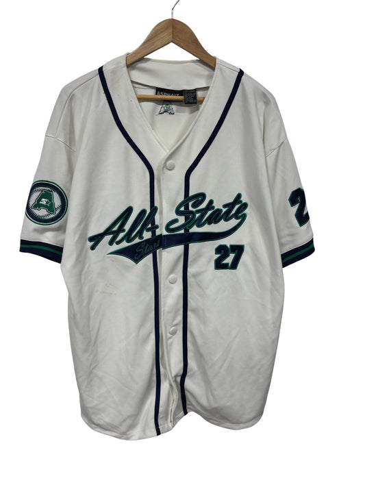 Vintage 90's Starter All State Asphalt Legend Baseball Jersey Shorts Size Large