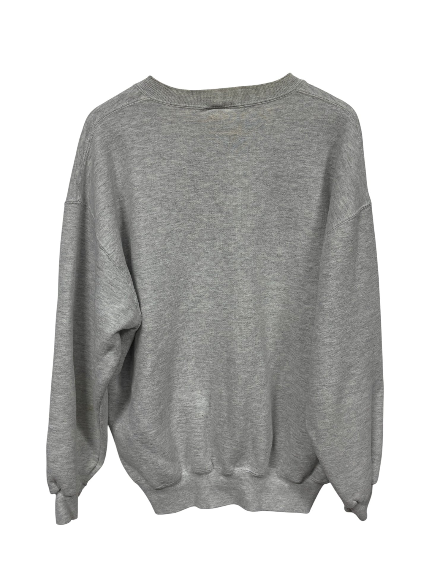 Vintage 90's Russell Athletic Grey Blank Crewneck Sweater Made USA Size XXL