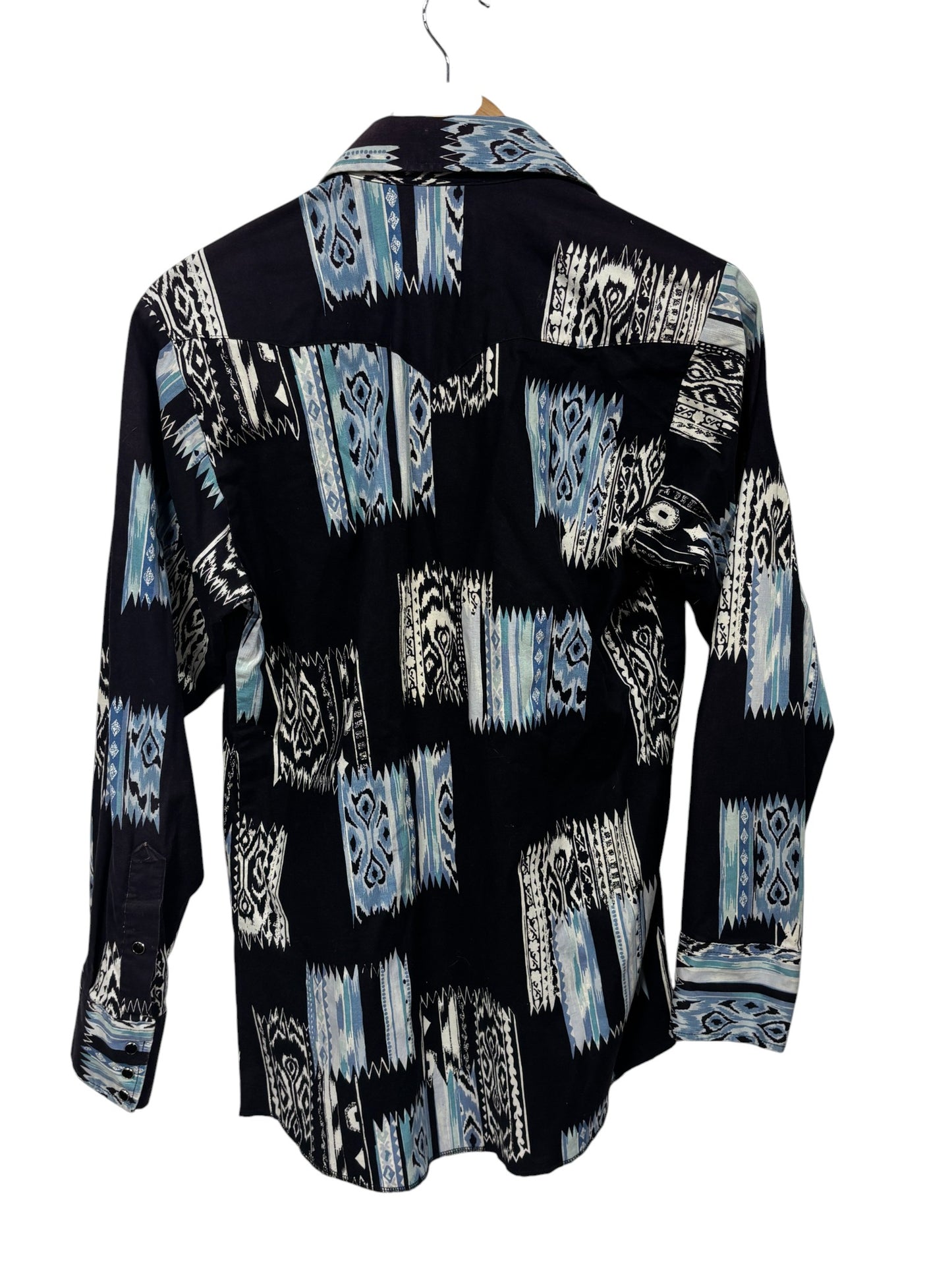 Vintage Panhandle Slim Pearl Snap Brushpopper Western Shirt Size Large