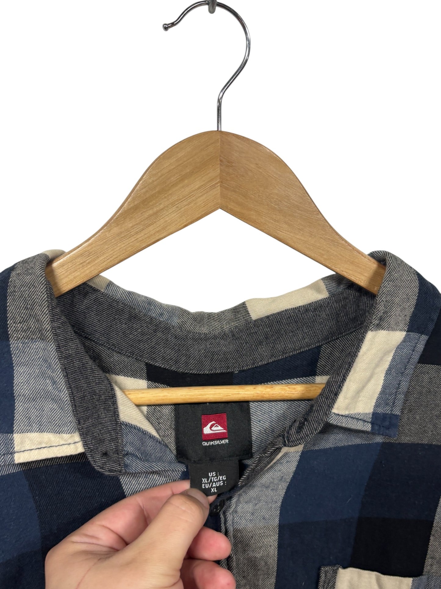 Vintage Y2K Quiksilver Button Up Flannel Shirt Size XL