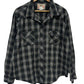 Vintage Wrangler Pearl Snap Plaid Western Button Up Shirt Size XXL
