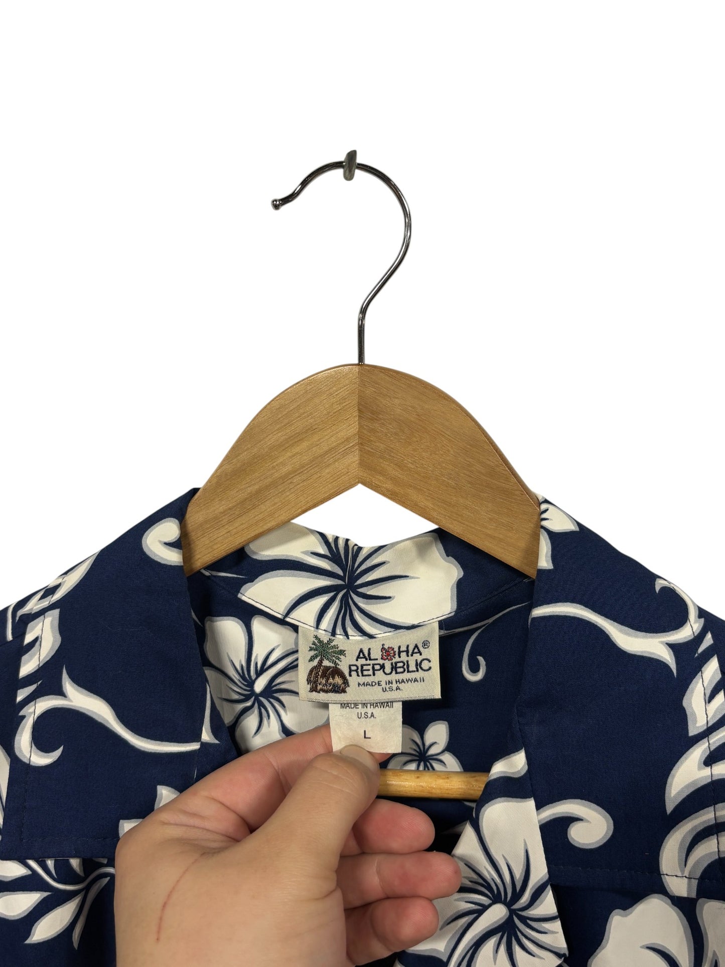 Vintage 90's Aloha Republic Hawaiian Vacation Button Up Shirt Size Large